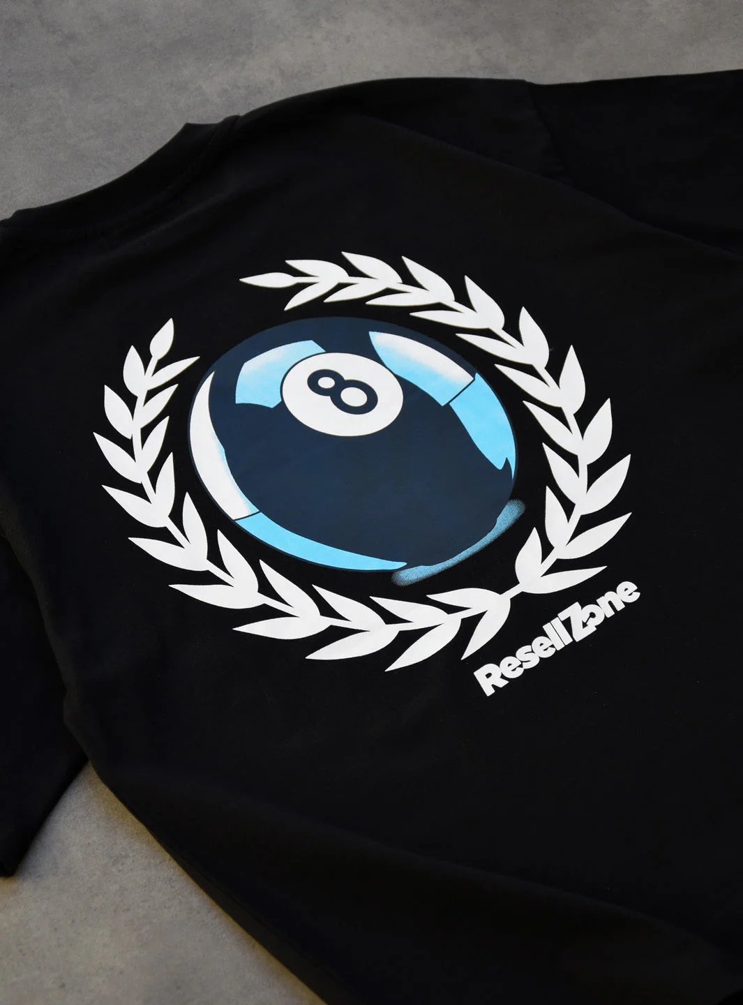 ResellZone 8 Ball Pool T-Shirt Black - Image 5