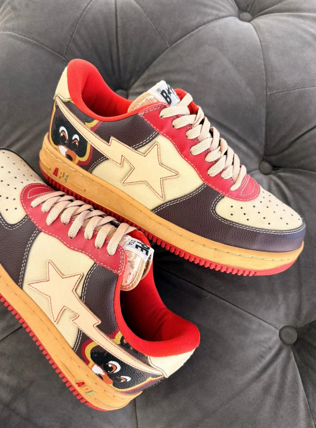 A Bathing Ape Bape Sta Low Kanye West College Dropout - Usato 9/10 - Image 14