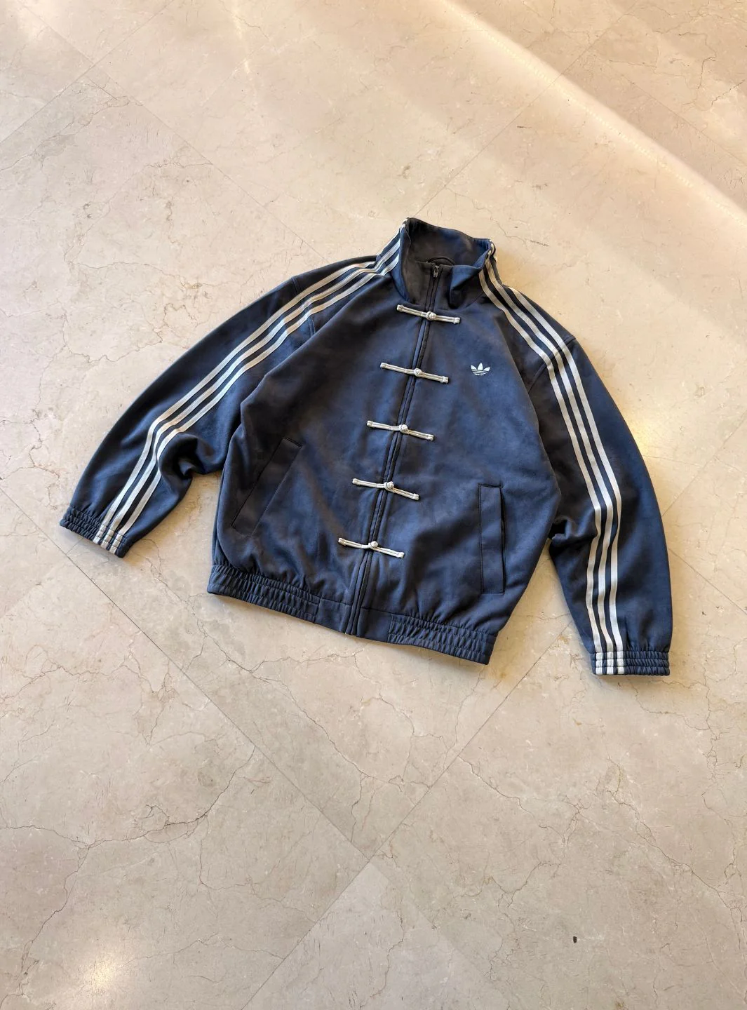 Adidas CTT Chinese Track Top 3.1 Gender Neutral Jacket Dark Grey (Asia Sizing) - Image 3