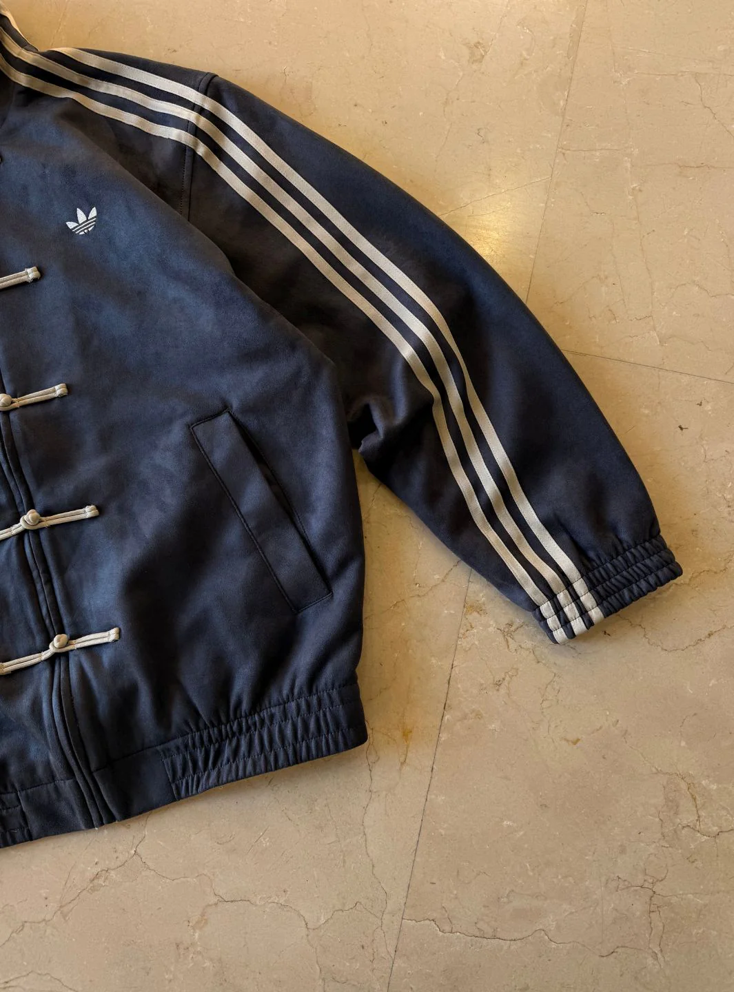 Adidas CTT Chinese Track Top 3.1 Gender Neutral Jacket Dark Grey (Asia Sizing) - Image 5