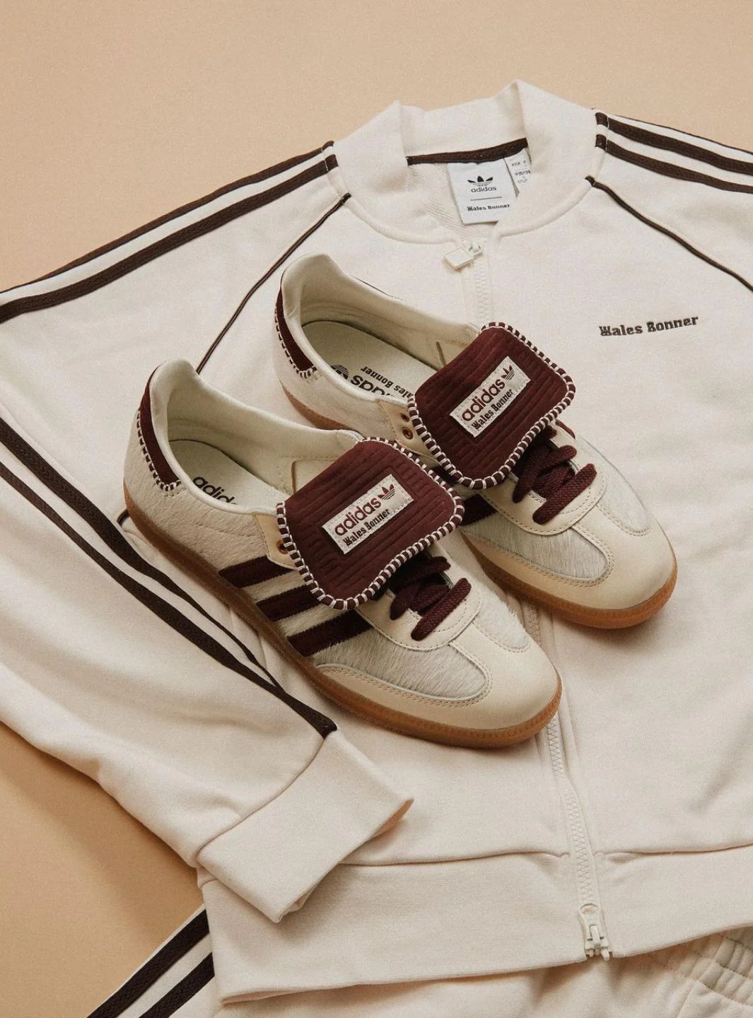 Adidas Samba Nylon Tonal Wales Bonner Cream White - Image 4