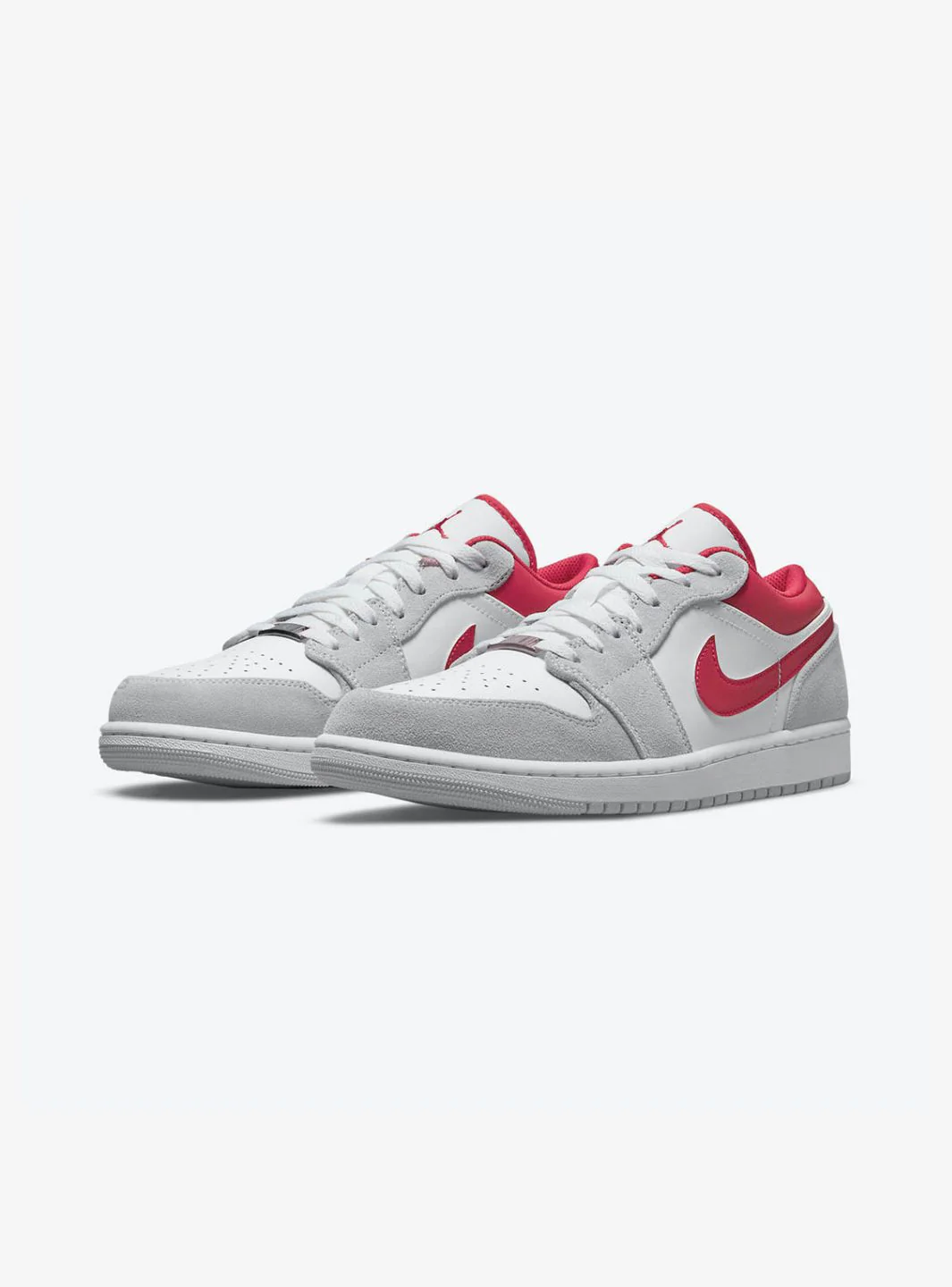 Air Jordan 1 Low SE Light Smoke Grey Gym Red - Image 2