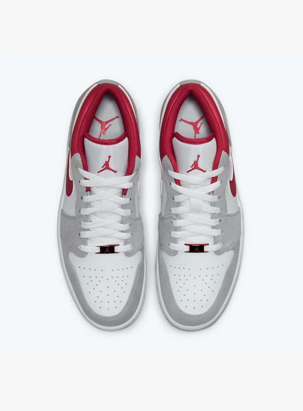 Air Jordan 1 Low SE Light Smoke Grey Gym Red - Image 4