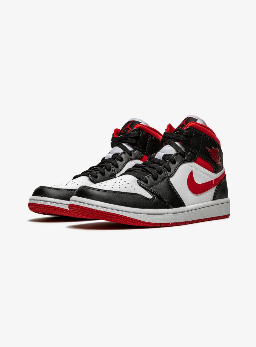 Air Jordan 1 Mid Gym Red Black White - Image 2