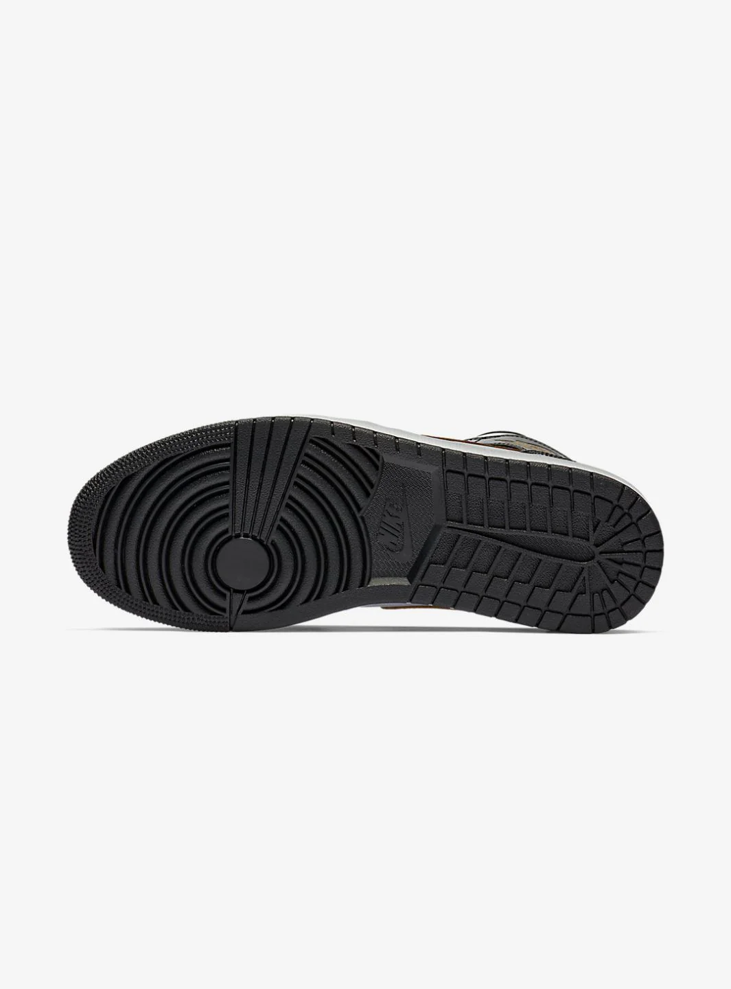Air Jordan 1 Mid Patent Black White Gold - Image 5