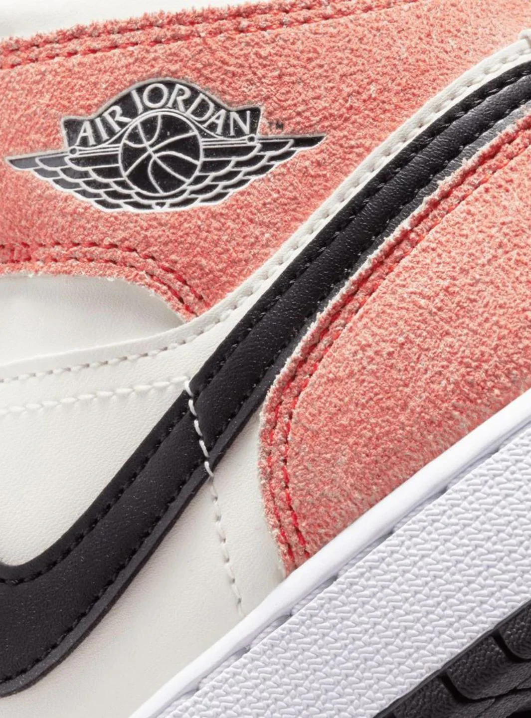Air Jordan 1 Mid SE Orange Suede - Image 5