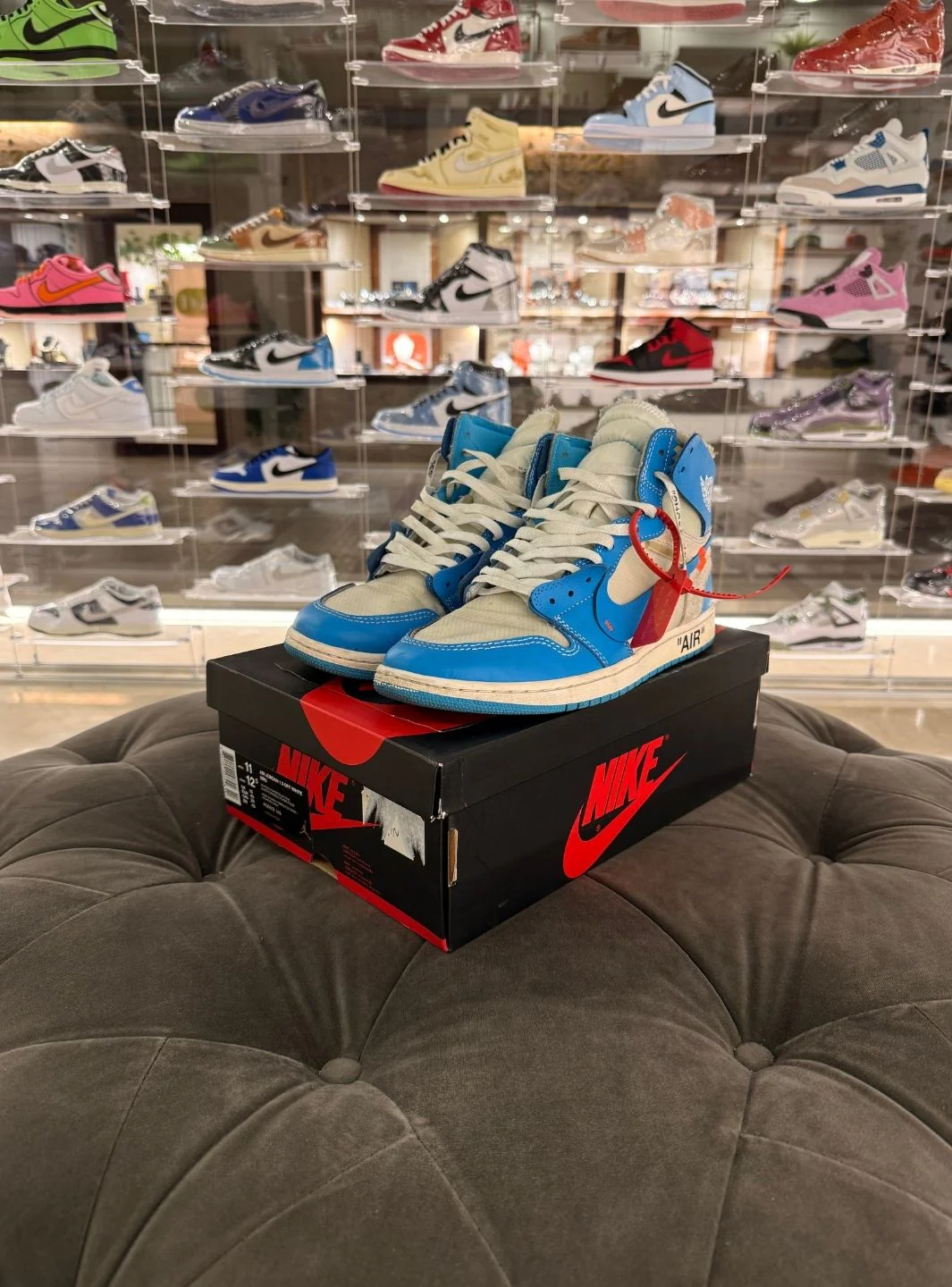 Air Jordan 1 Retro High Off-White University Blue - Usato 8.5/10 - Image 14