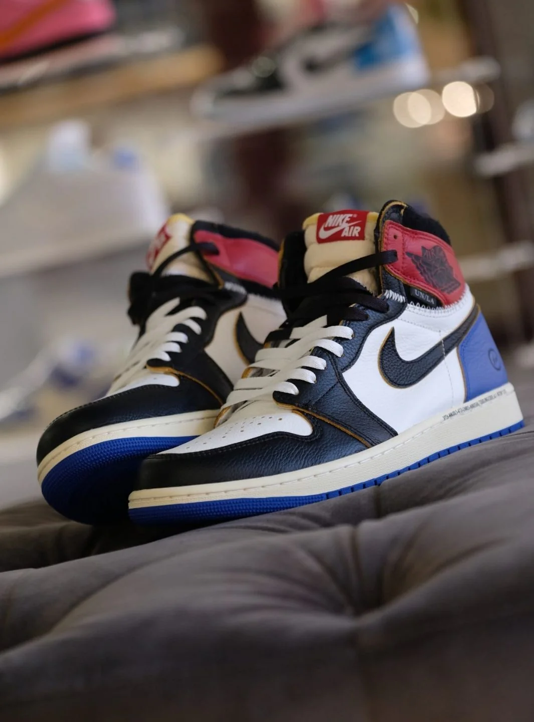 Air Jordan 1 Retro High OG SP Fragment x Union LA Varsity Red Sport Royal - Image 12