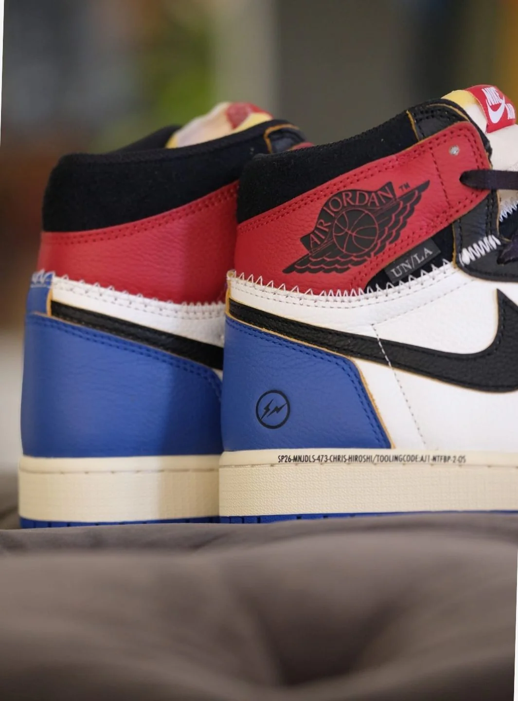 Air Jordan 1 Retro High OG SP Fragment x Union LA Varsity Red Sport Royal - Image 13