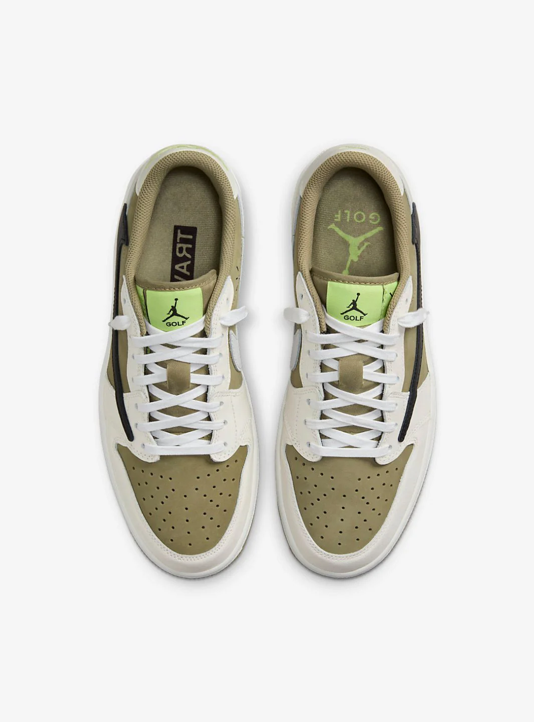 Air Jordan 1 Retro Low Golf Travis Scott Neutral Olive - Image 4