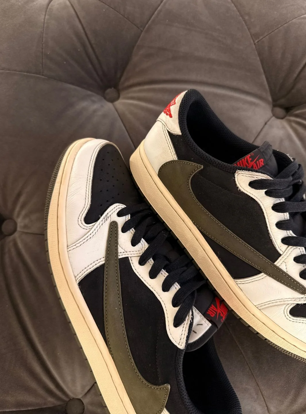 Air Jordan 1 Retro Low OG SP Travis Scott Olive - Usato 9.5/10 - Image 10