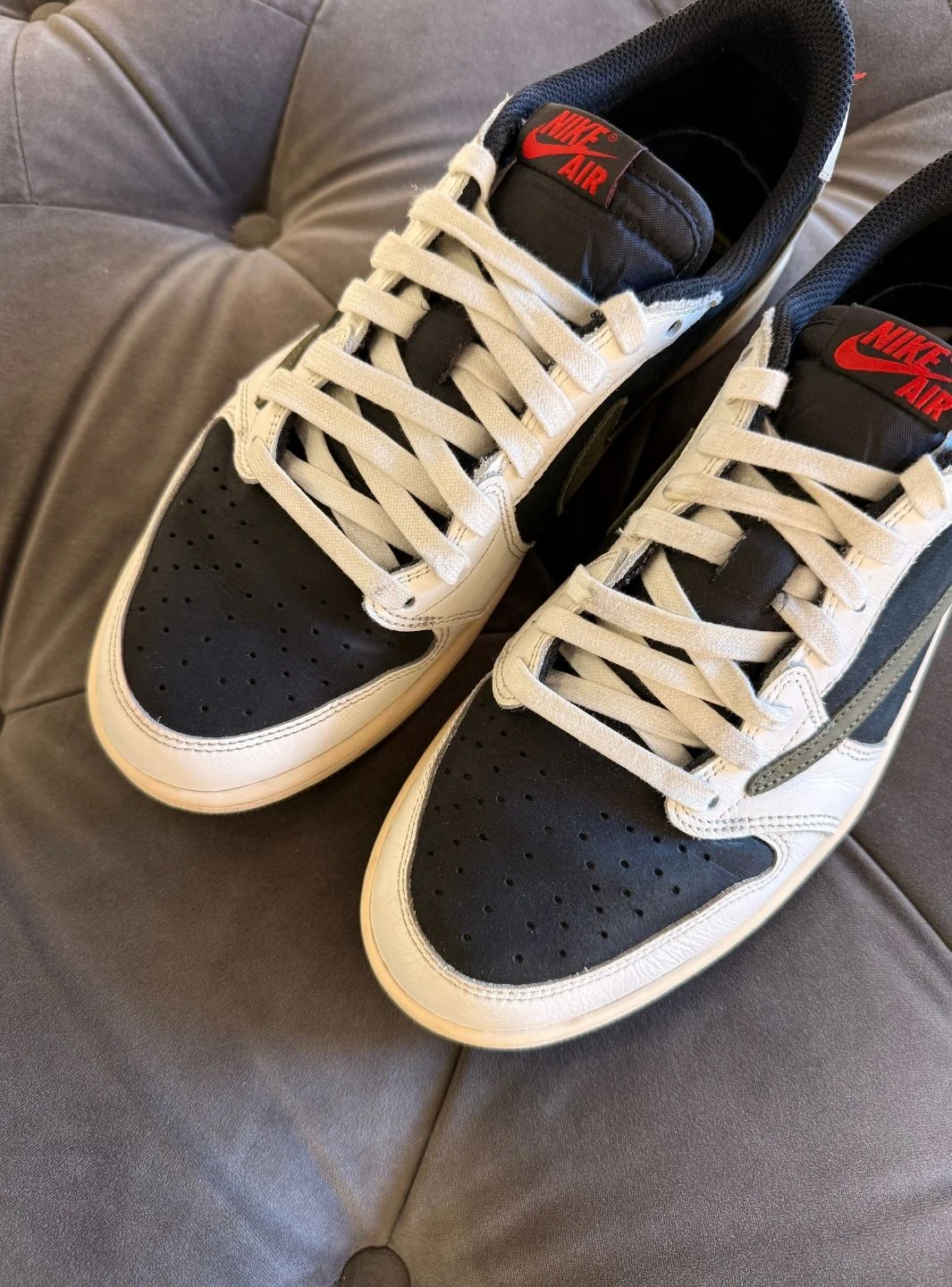 Air Jordan 1 Retro Low OG SP Travis Scott Olive - Usato 9/10 - Image 11