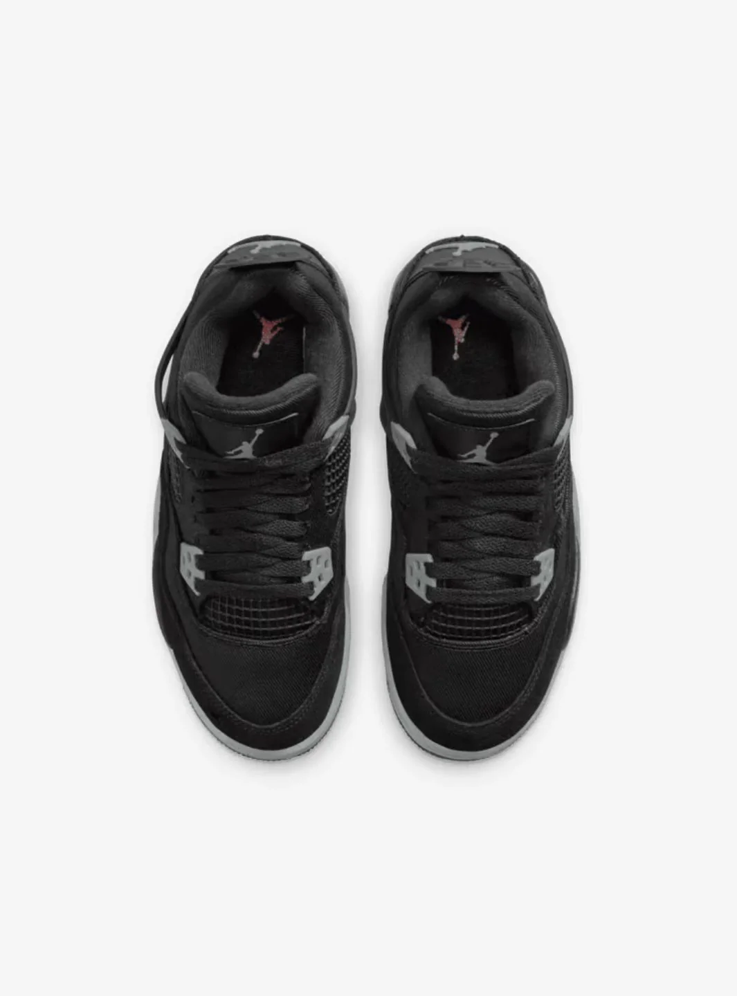 Air Jordan 4 Retro Black Canvas (GS) - Image 3
