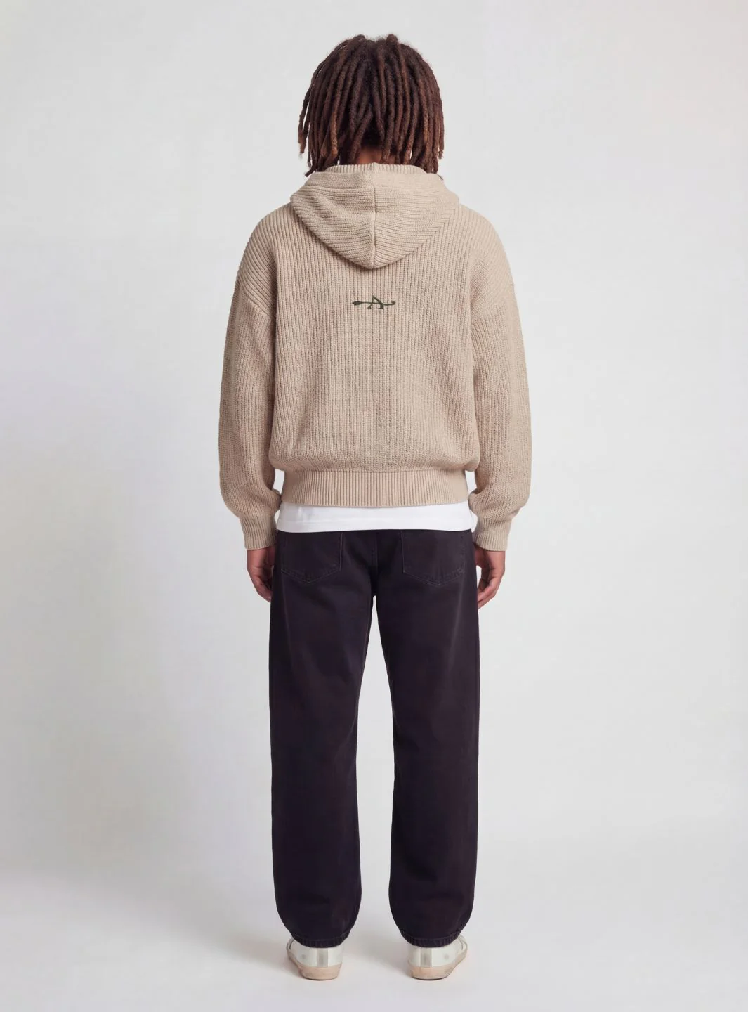 Appreciate Knitted Zip Up Hooded Desert - Image 4