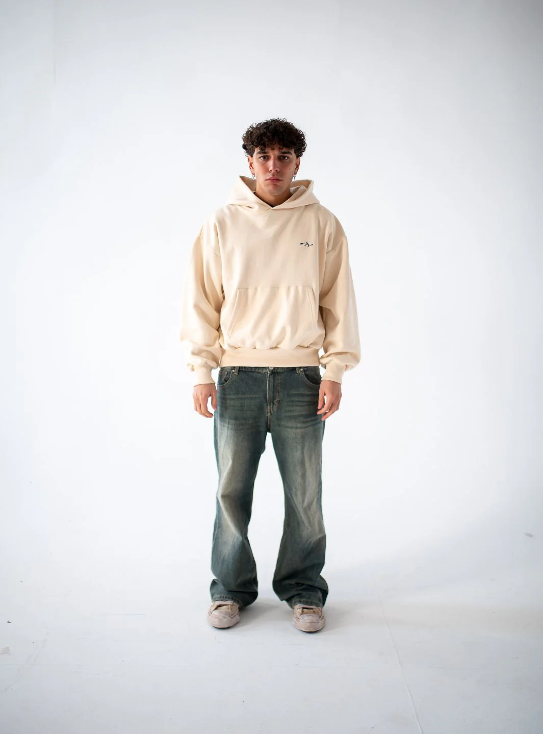 Appreciate Logo Hoodie Cream - Image 3