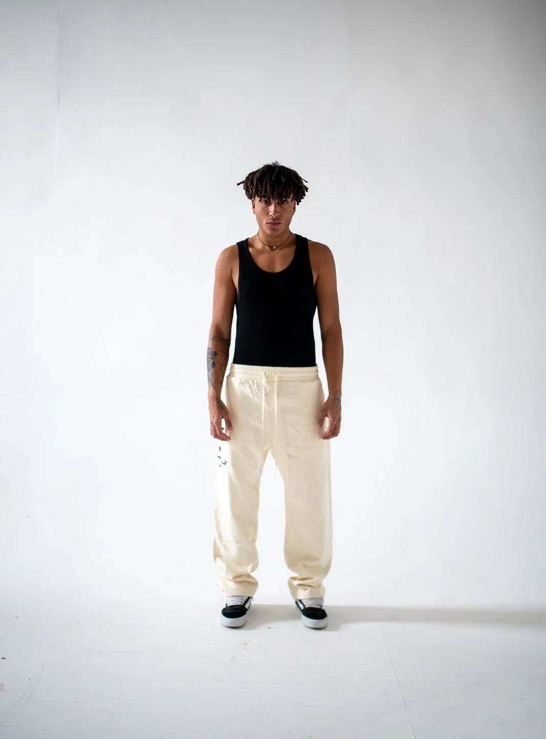 Appreciate Logo Sweatpants Cream - Image 3