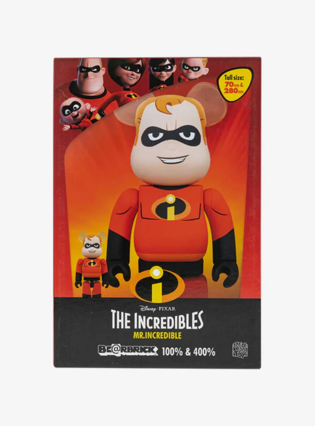 Bearbrick The Incredibles Mr. Incredible 100% & 400% Set - Image 5