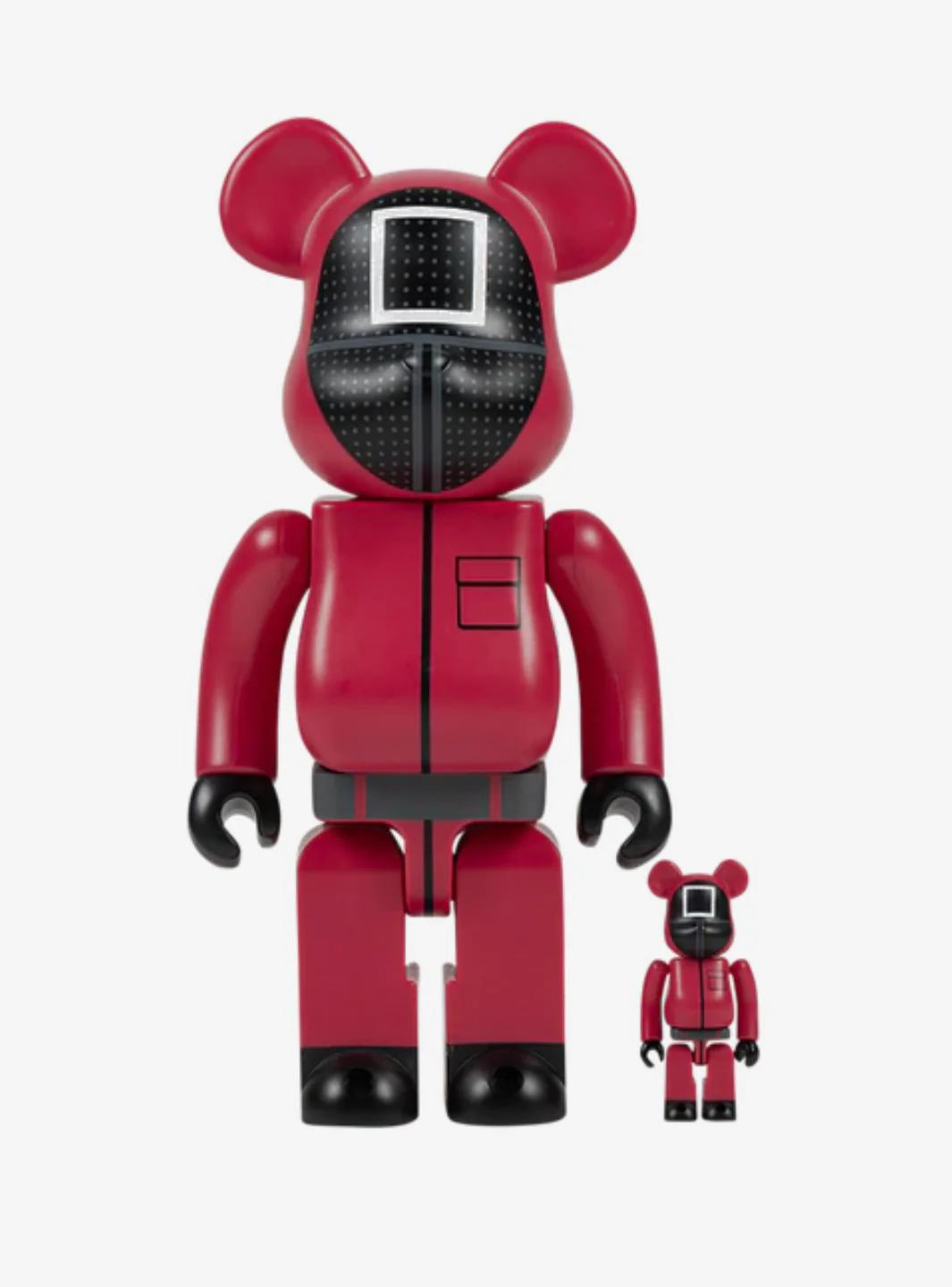 Bearbrick x Squid Game Guard (Square) 100% & 400% Set