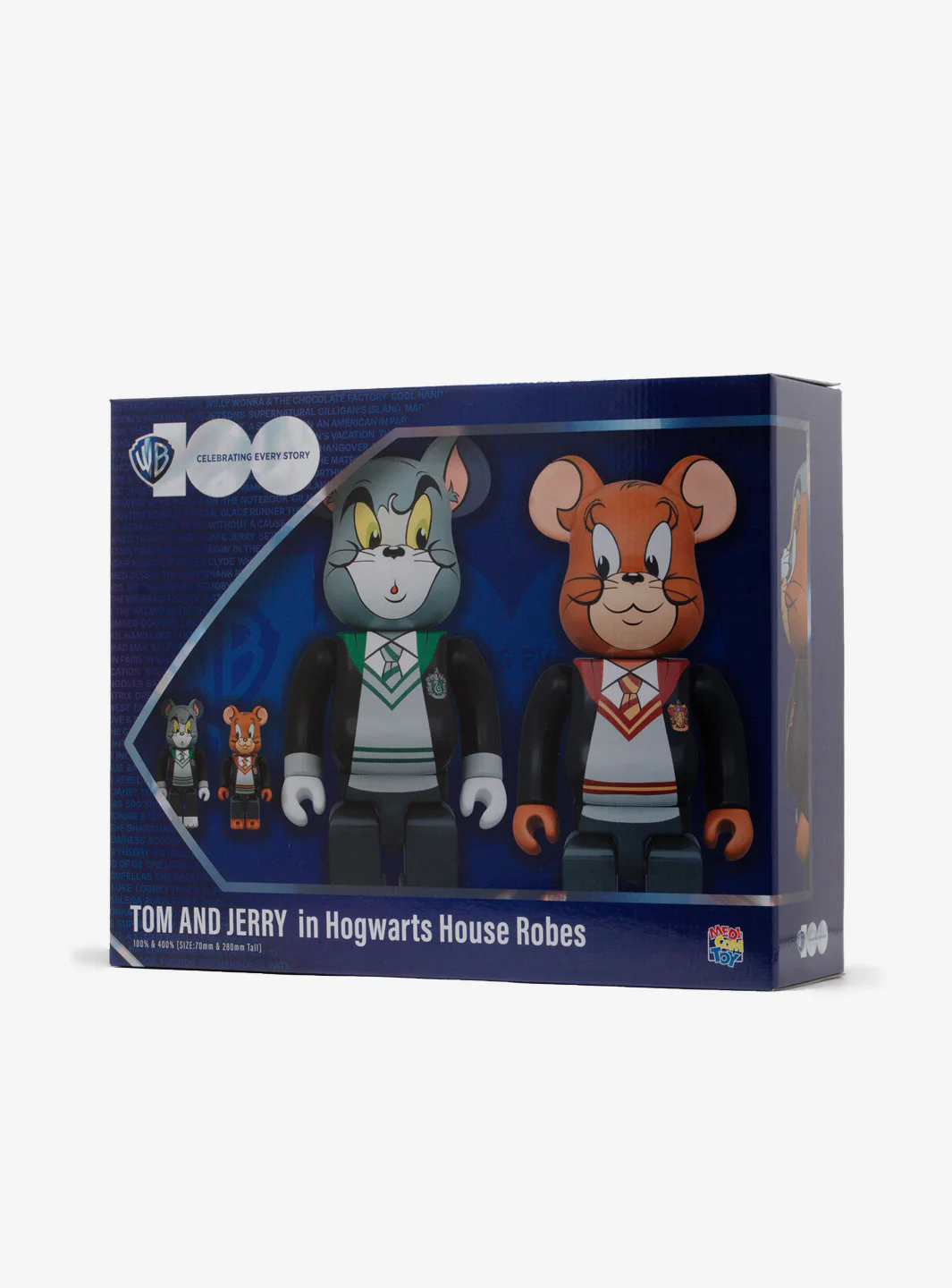 Bearbrick x Tom And Jerry in Hogwarts House Robes 100% 400% 4-Pc Set - Image 6
