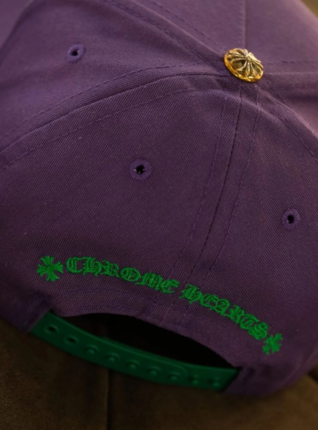 Chrome Hearts CH Baseball Cap Purple/Green - Image 4