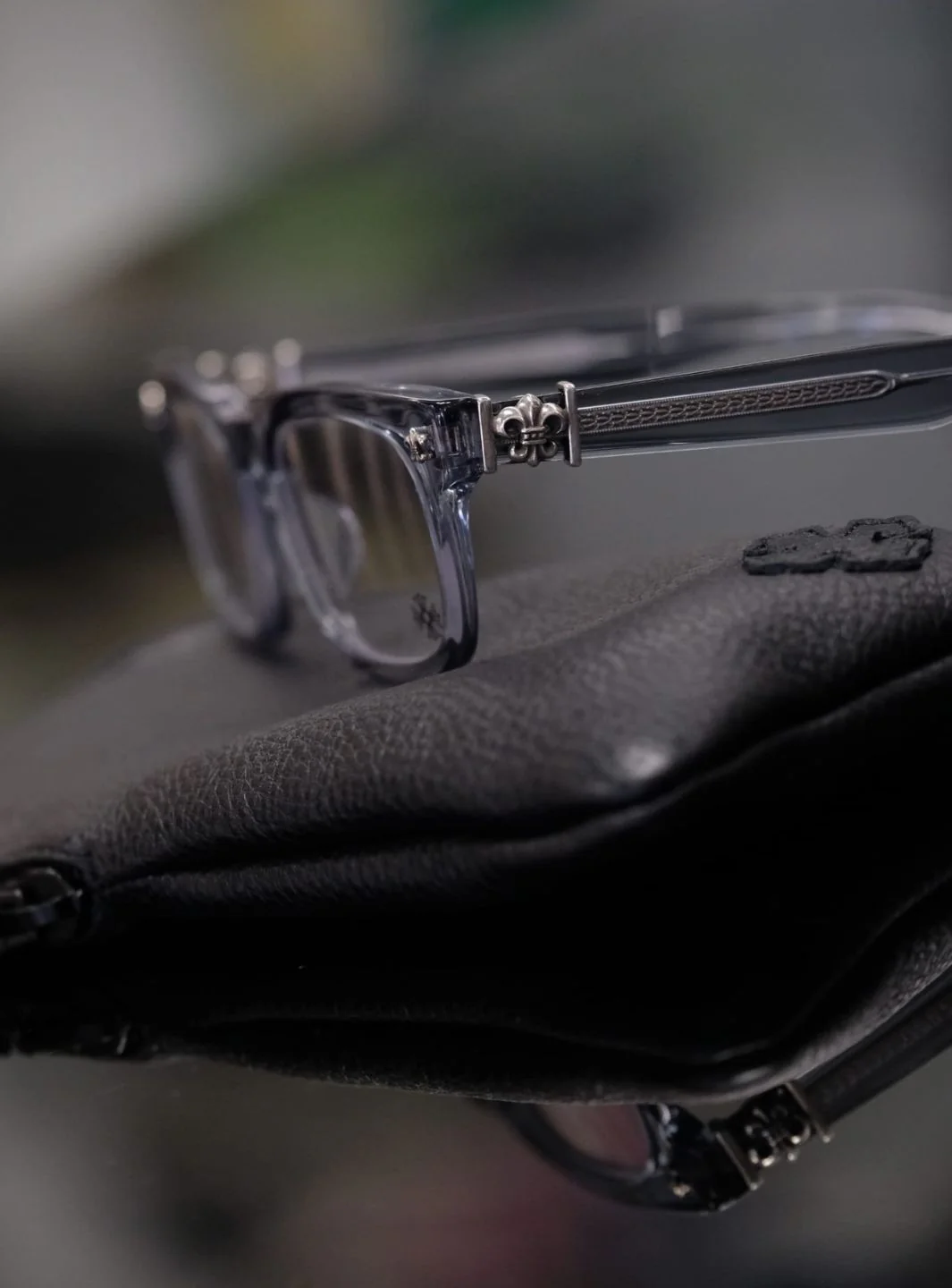 Chrome Hearts Eyewear Gittin Any-A Transparent Light Blue - Image 2