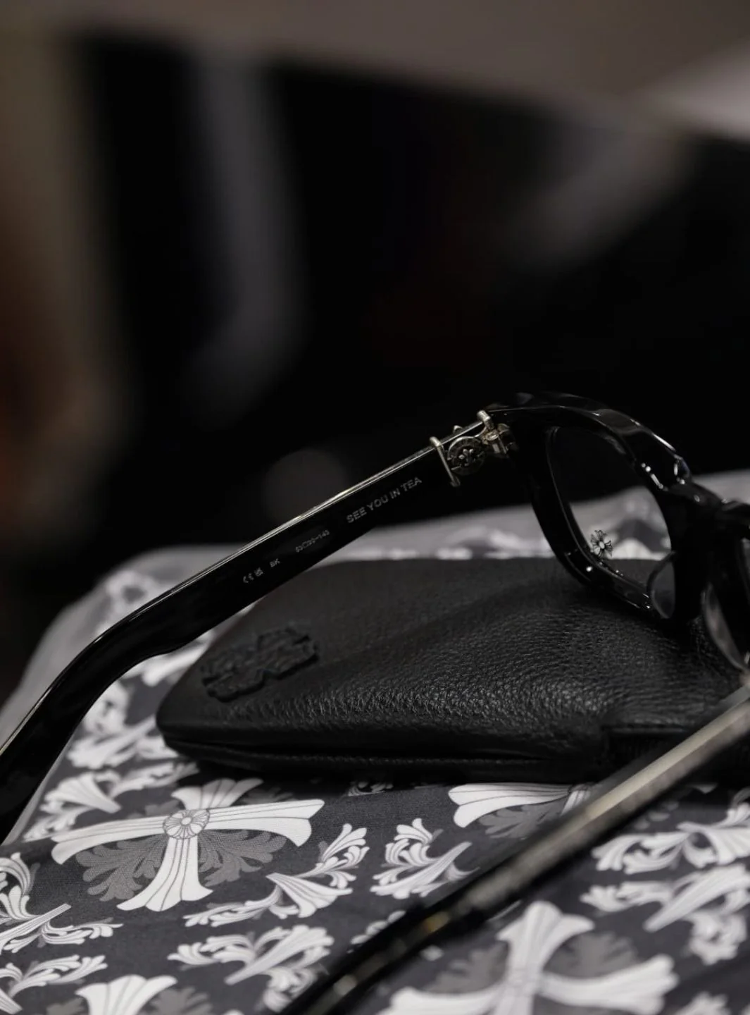 Chrome Hearts Eyewear See You In Tea Black Matte - Image 16
