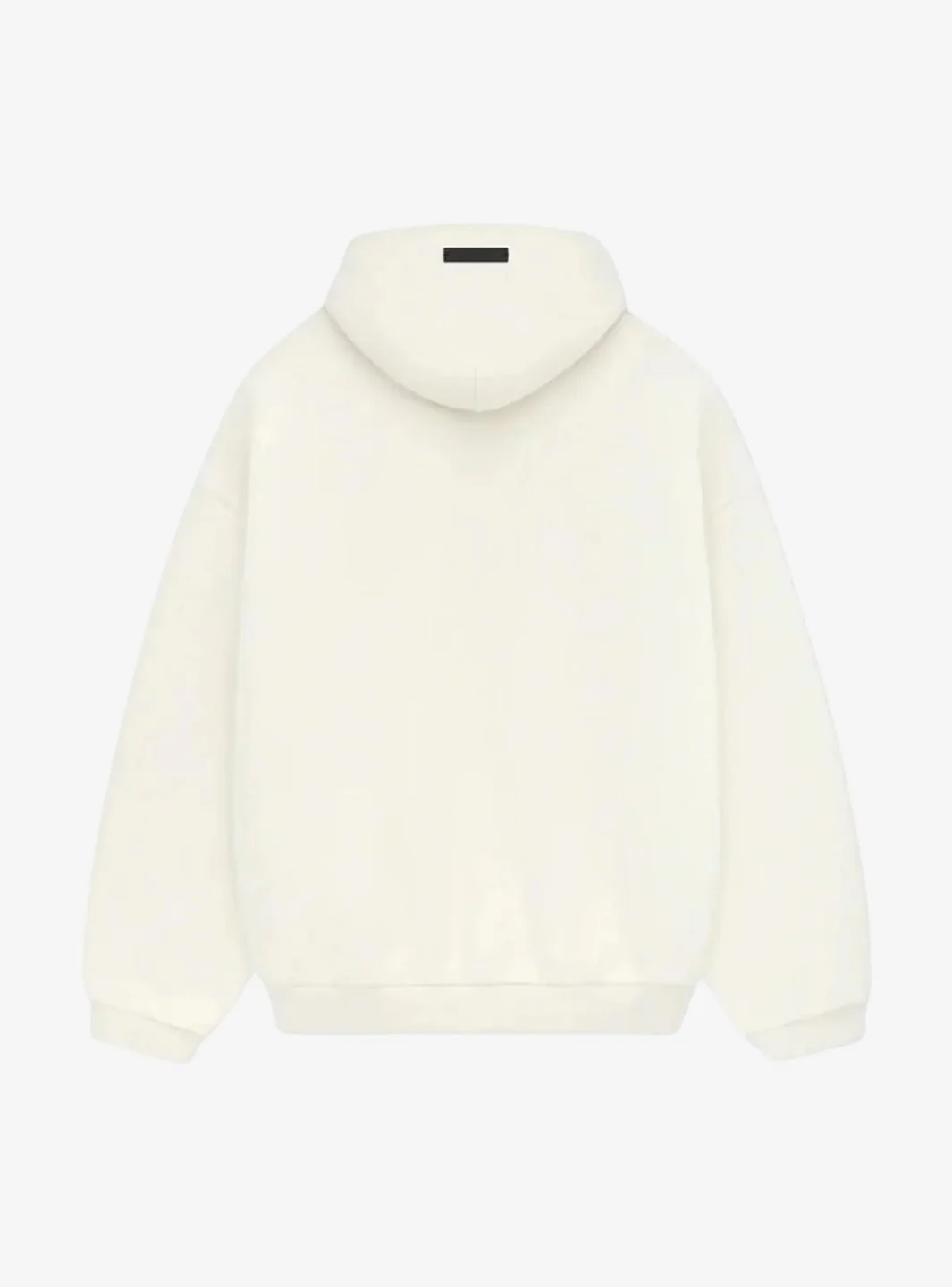 Fear Of God Essentials Fleece Shell White Hoodie (FW24) - Image 2