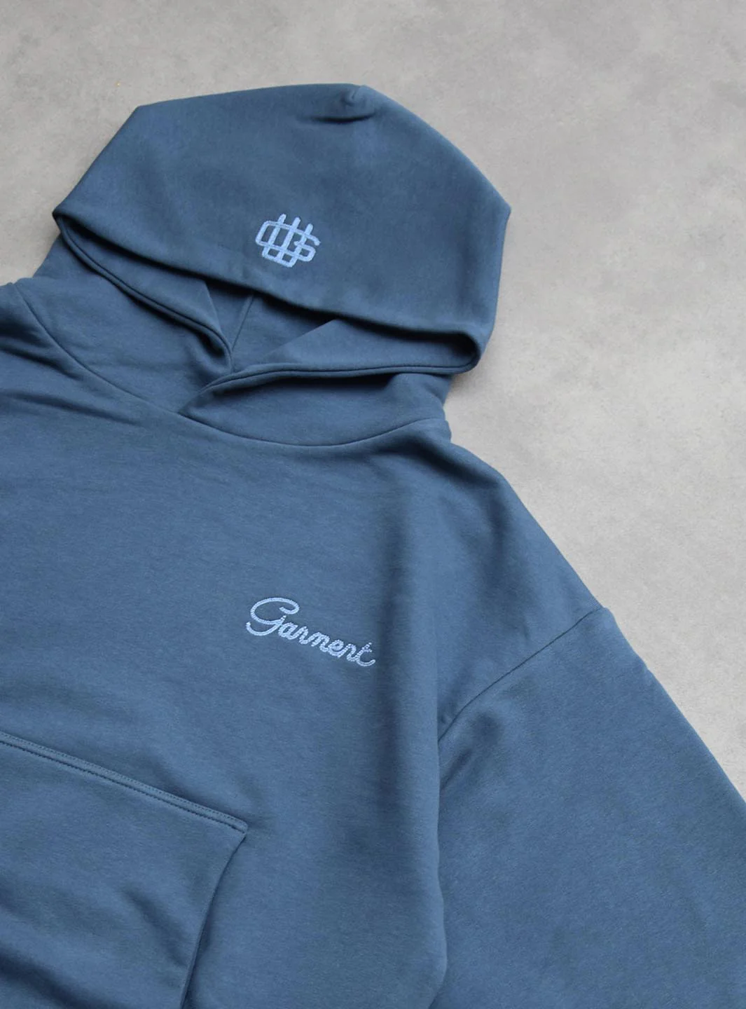 Garment Workshop Double Layer Hoodie Navy - Image 4
