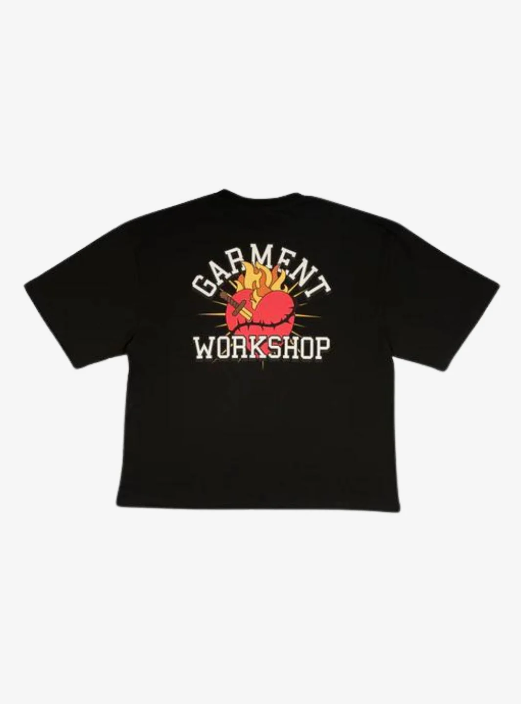 Garment Workshop Printed Heart T-Shirt Black