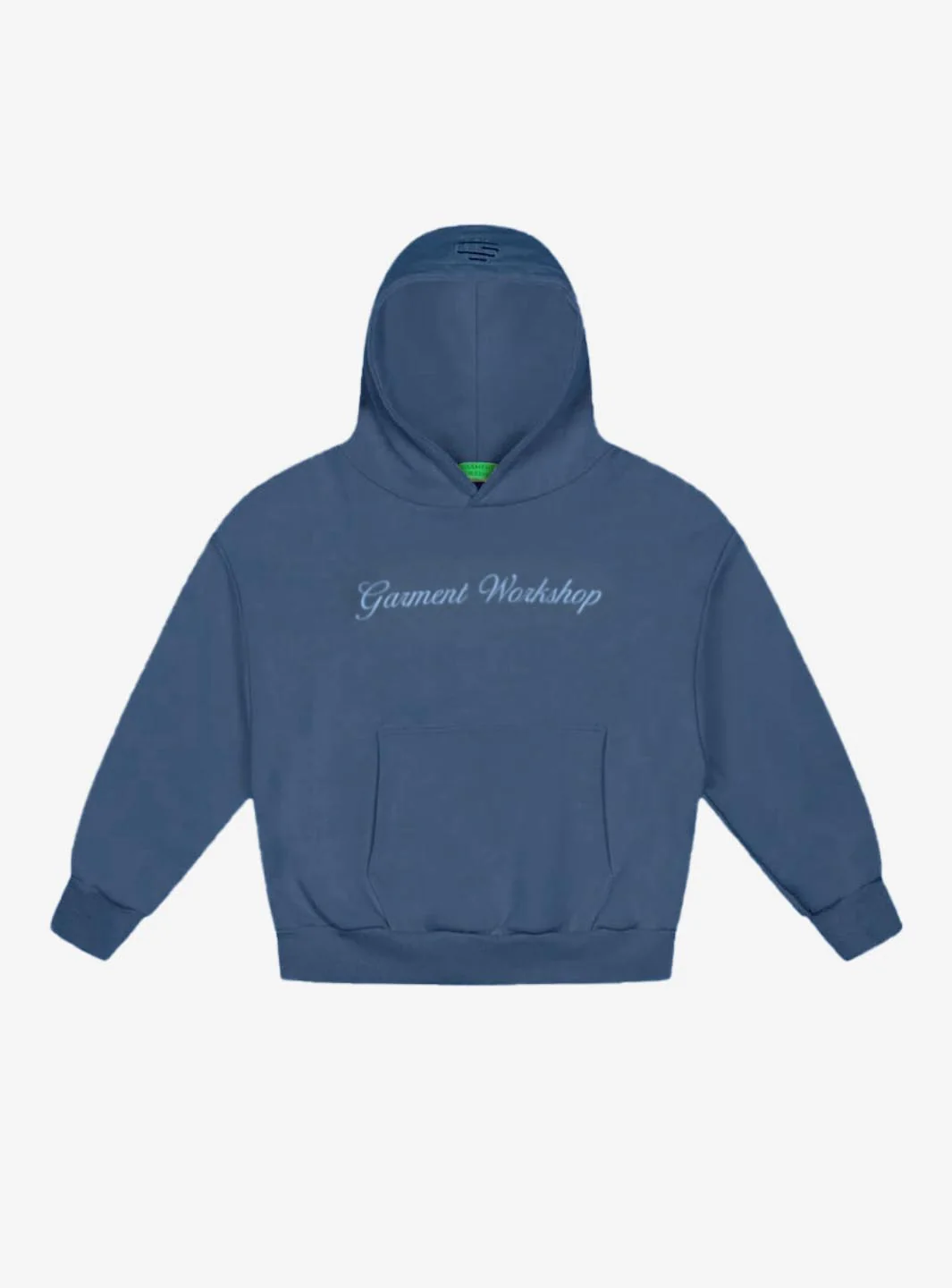 Garment Workshop Single Layer Lettering Hoodie Navy