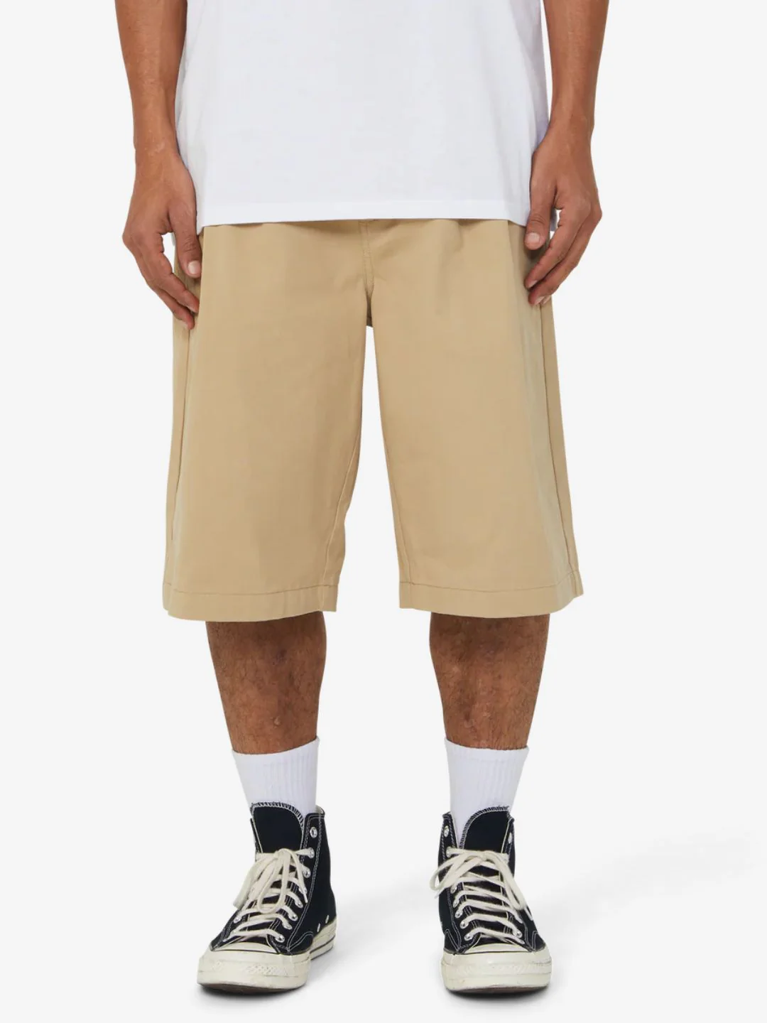HUF Sorta Long Chino Short Beige - Image 5