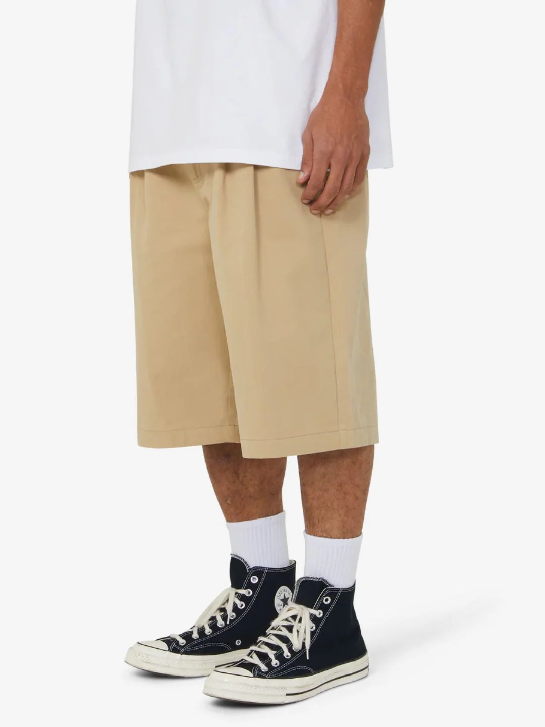 HUF Sorta Long Chino Short Beige - Image 6