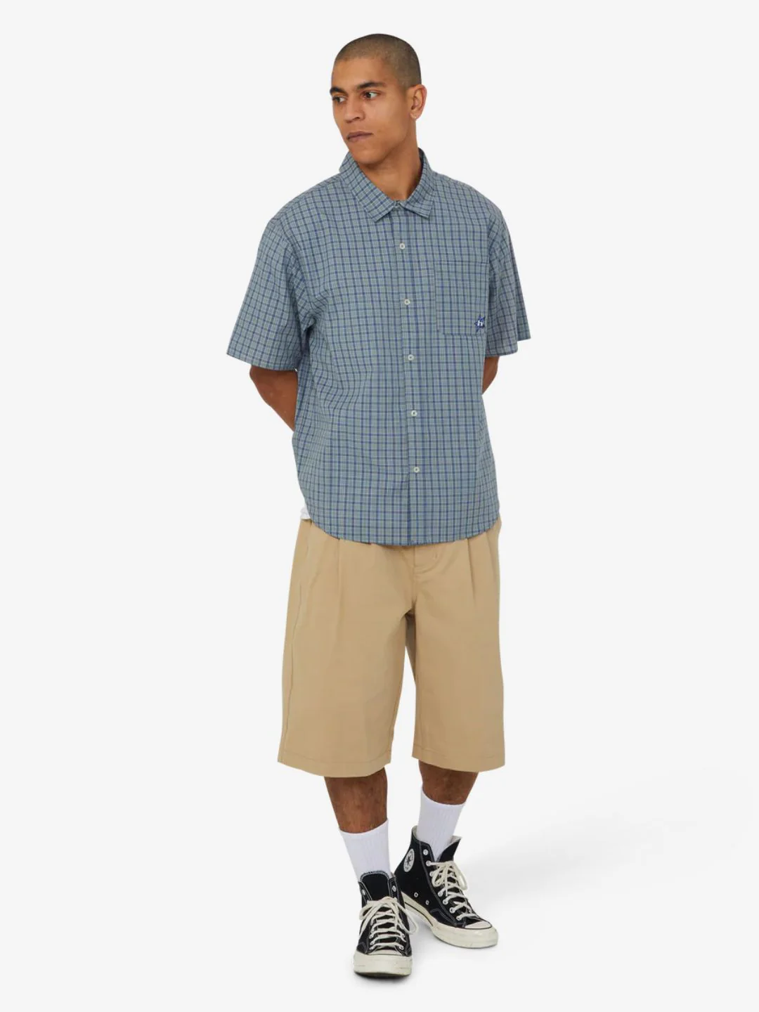 HUF Sorta Long Chino Short Beige - Image 8