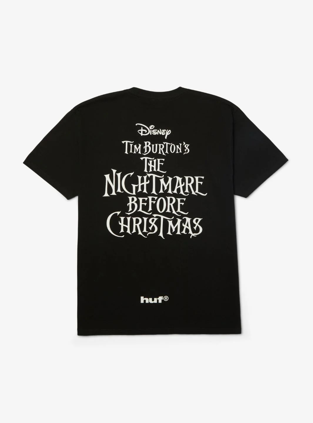 HUF x Disney Nightmare Before Christmas Spiral Hills T-Shirt Black - Image 2