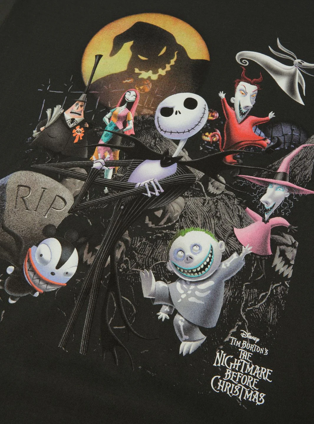 HUF x Disney Nightmare Before Christmas Vintage T-Shirt Black - Image 3