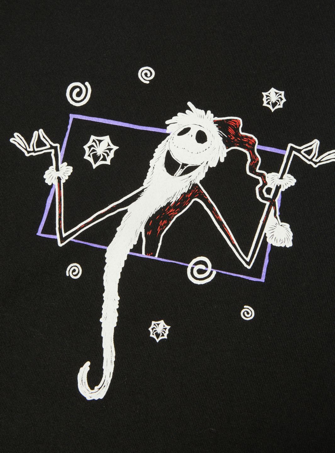 HUF x Disney Nightmare Before Christmas Xmas T-Shirt Black - Image 4