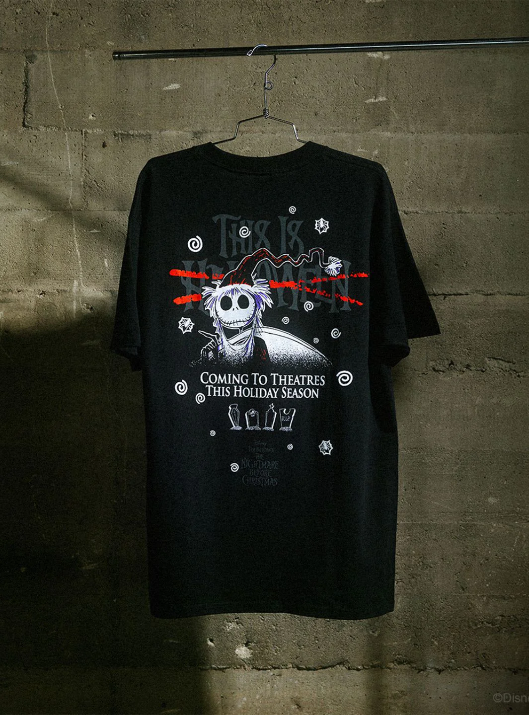HUF x Disney Nightmare Before Christmas Xmas T-Shirt Black - Image 6
