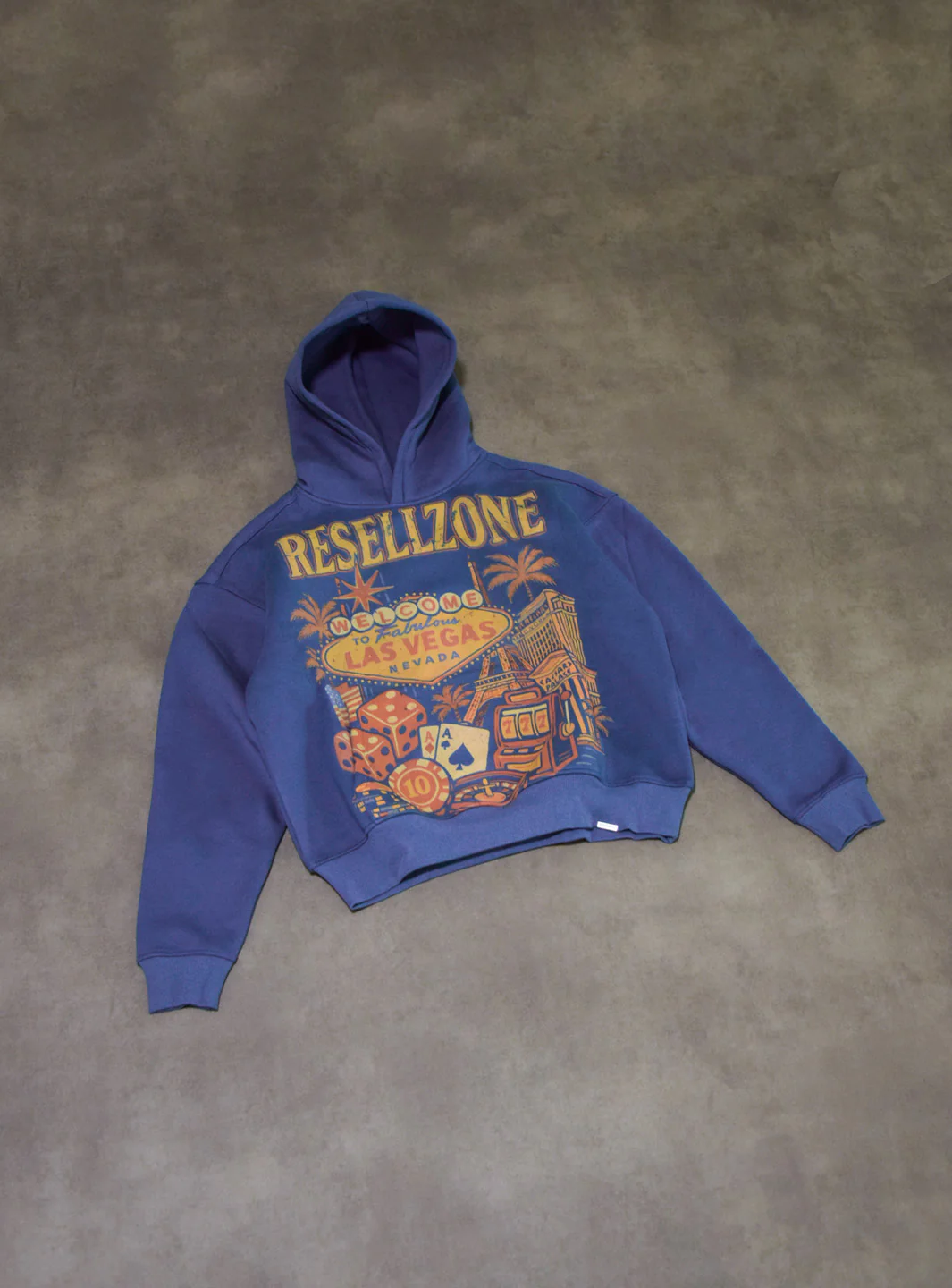 ResellZone Las Vegas Hooded Sweatshirt Petrol Blue - Image 3