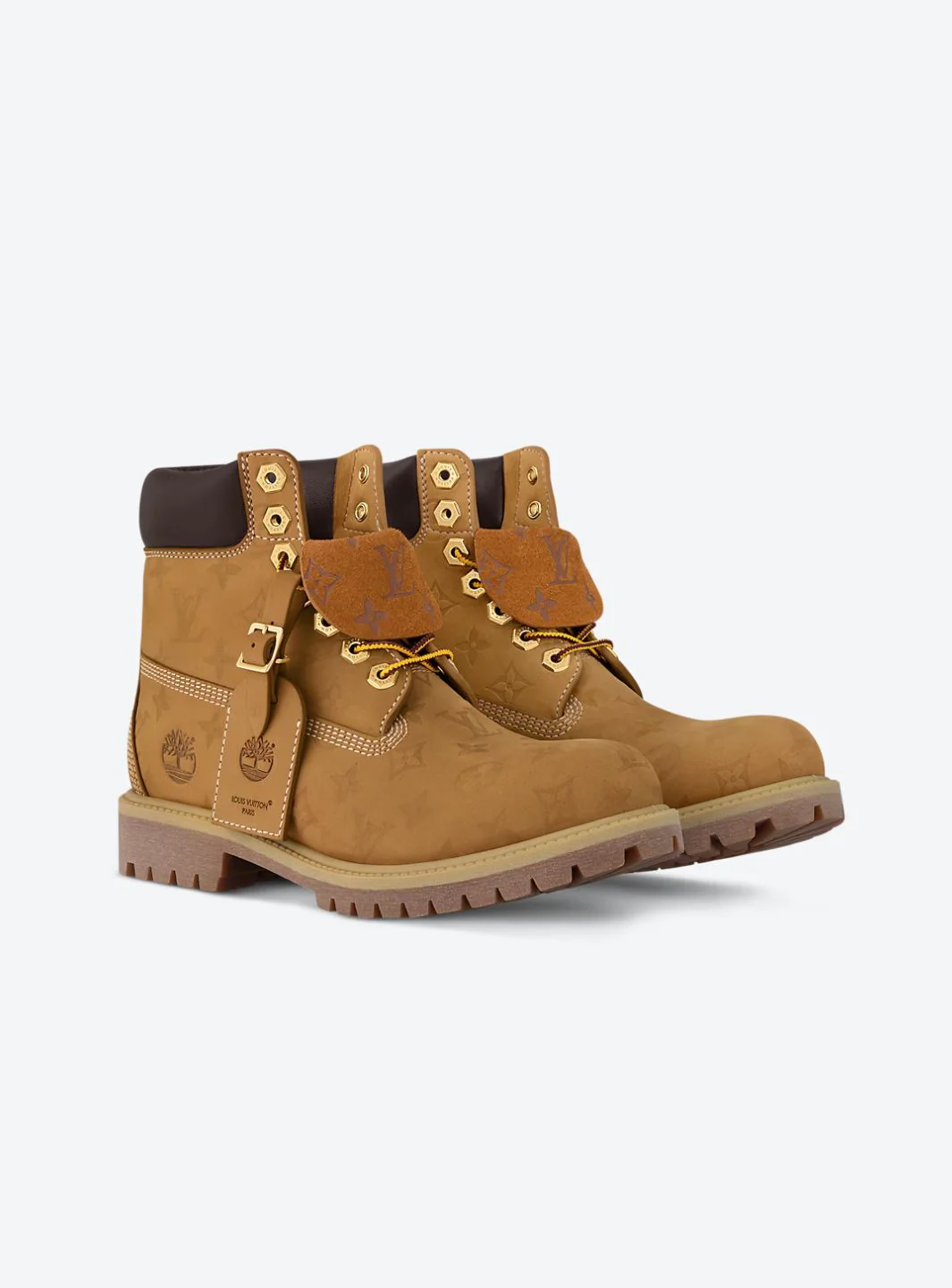 Louis Vuitton Timberland 6" Ankle Boot Wheat Monogram - Image 2