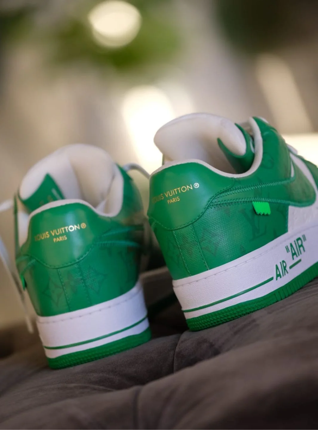 Louis Vuitton Nike Air Force 1 Low By Virgil Abloh White Green - Image 11