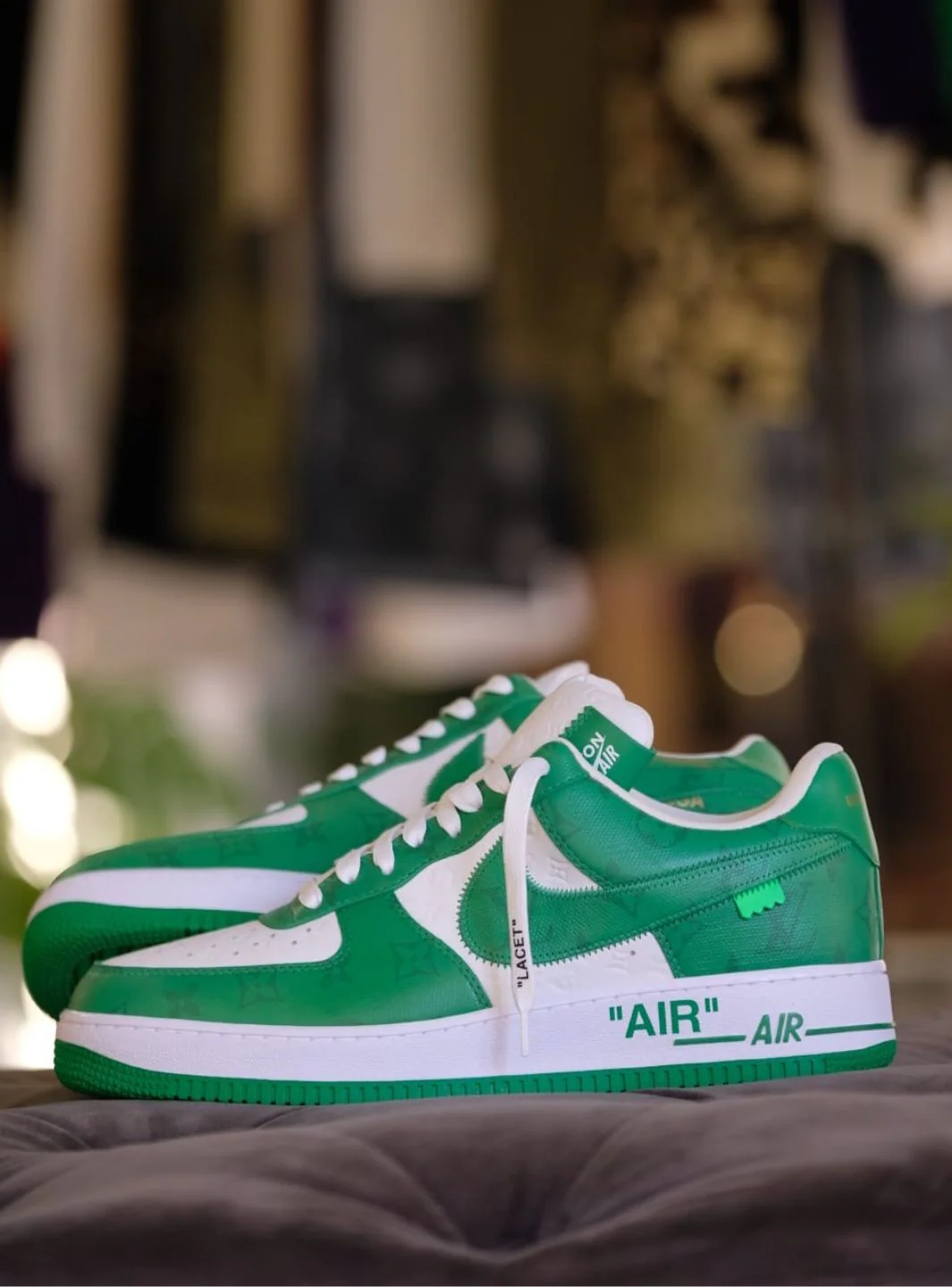 Louis Vuitton Nike Air Force 1 Low By Virgil Abloh White Green - Image 17