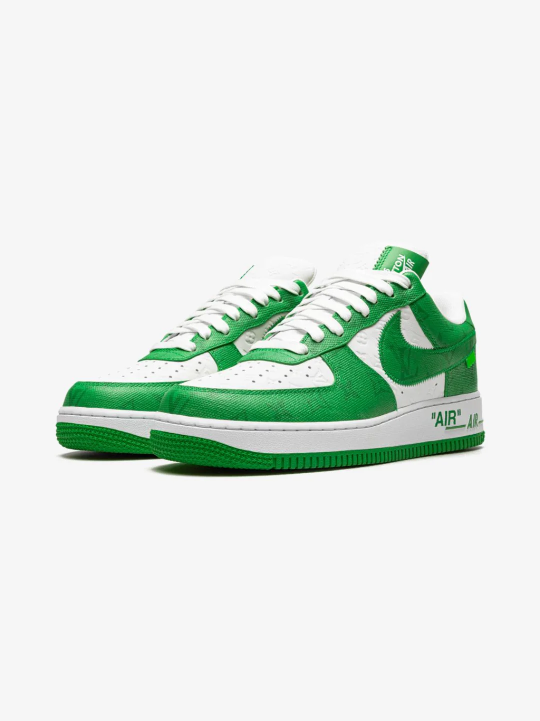 Louis Vuitton Nike Air Force 1 Low By Virgil Abloh White Green - Image 2