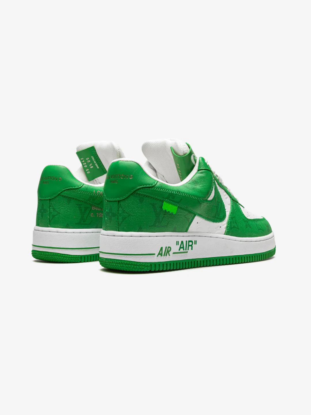 Louis Vuitton Nike Air Force 1 Low By Virgil Abloh White Green - Image 3