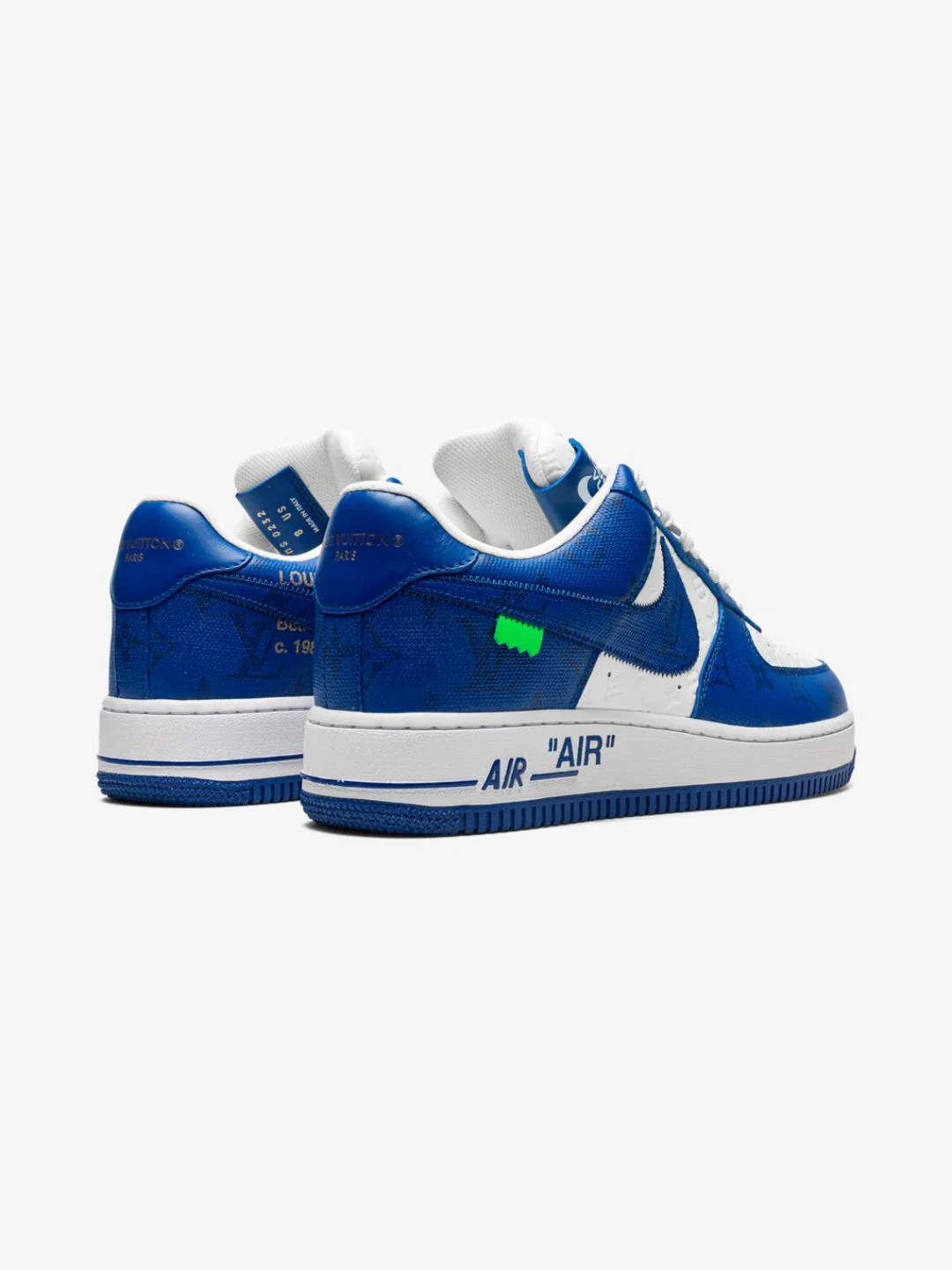 Louis Vuitton Nike Air Force 1 Low By Virgil Abloh White Royal - Image 3