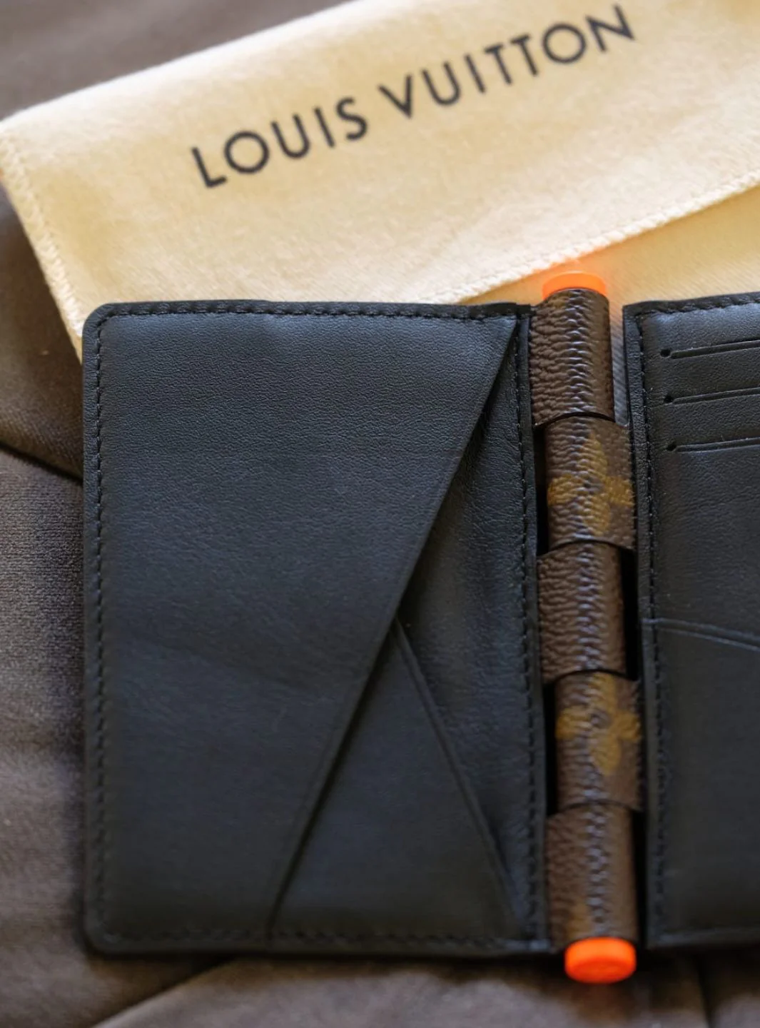 Louis Vuitton Pocket Organizer Monogram Solar Ray Orange Brown - Image 11