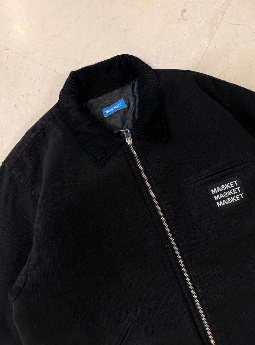 Market Studios Denim Jacket Black - Image 4