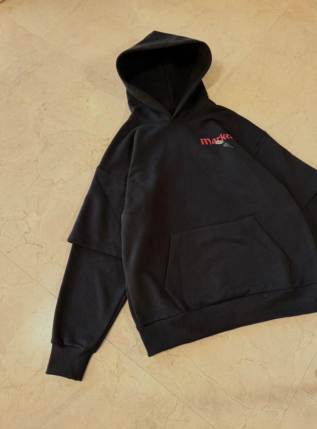 Market Studios Hoodie Pirate Black - Image 3