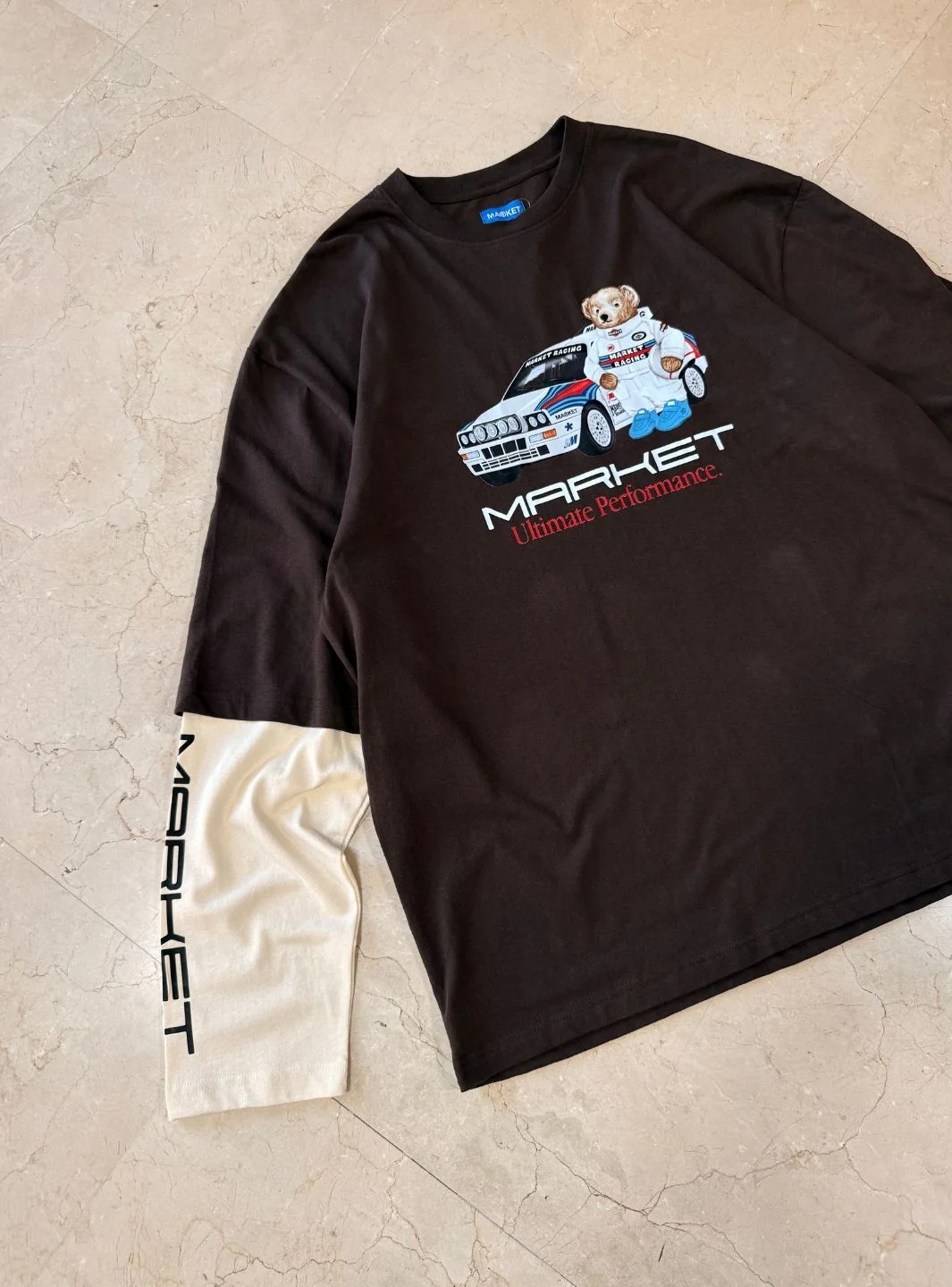 Market Studios Longsleeve Racing Bear Brown - Image 5
