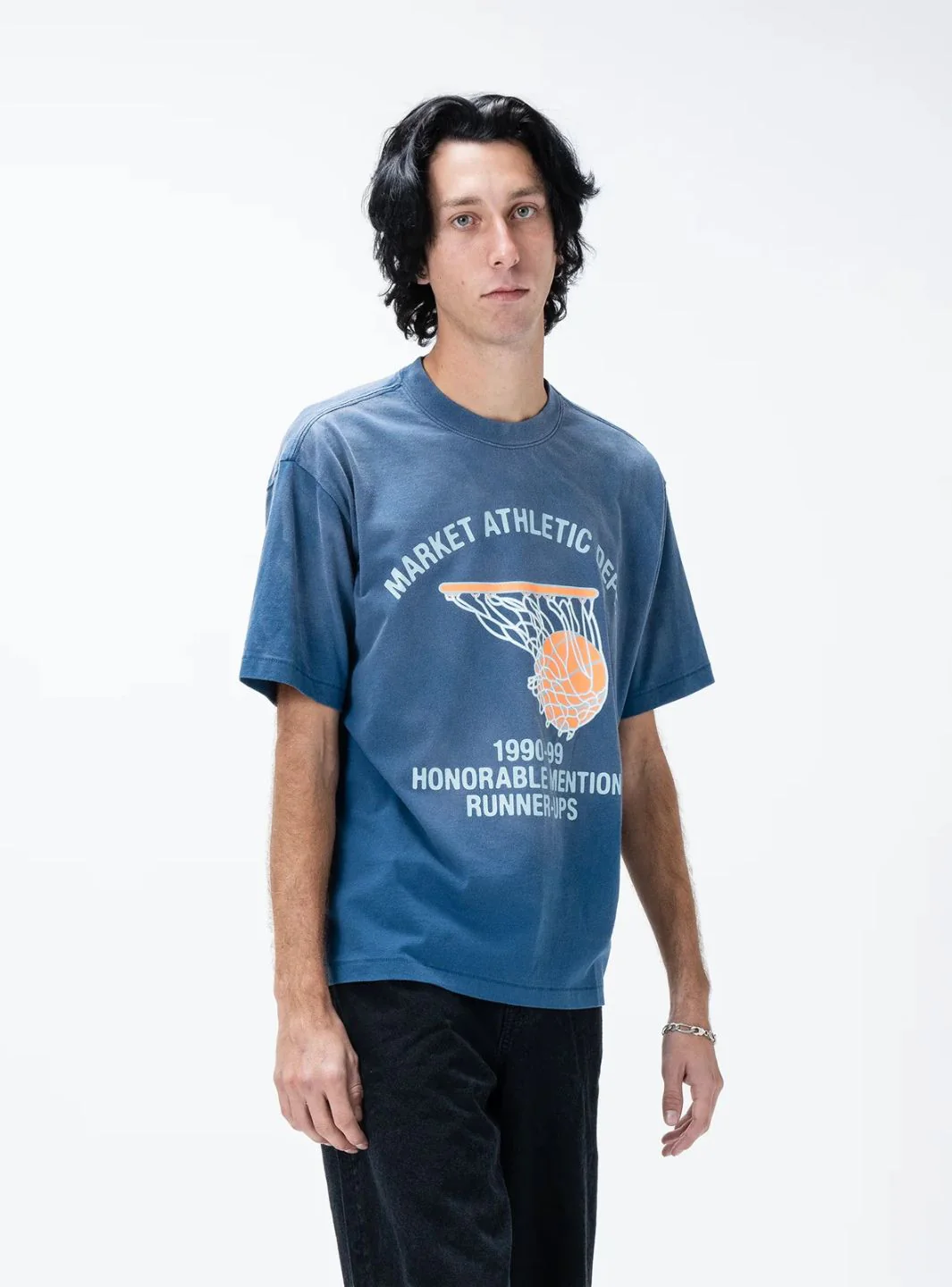 Market Studios Runner Up T-Shirt Egyptian Blue - Image 5