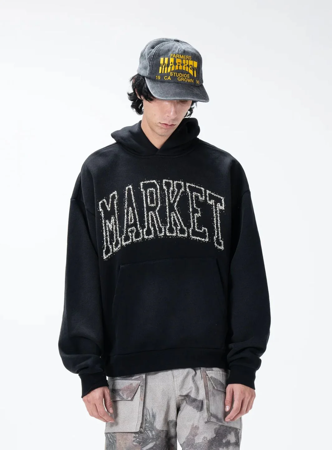 Market Studios Static Arc Hoodie Jet Black - Image 4